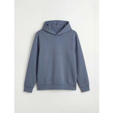 LC Waikiki Lcw Vision Indigo Basic Erkek Hoodie