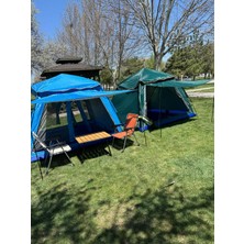 Çadır Dünyası Verandalı Xl Otomatik Kamp Çadırı - 300X300X200 cm - 8-10 Kişilik