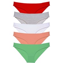 5 Adet Süper Eko Set Likralı Kadın Slip Külot 518