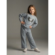 Jeliboom Kids Kız Çocuk Kurdele Nakışlı Alt Üst Takım