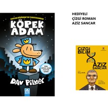 Köpek Adam Dav Pilkey Altın Kitaplar - Çizgi Roman Aziz Sancar Kitabı Hediyeli