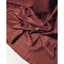 Kumaş Parça Gül Kurusu Renkte Süet Görünümlü Jarse (En  120 cm x Boy 235  Cm)