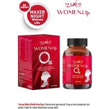 Maxer Night Women Life Çemen Tohumu Ekstresi, L-Arjinin, Inositol ve Demir Içeren Takviye Edici Gıda 60 Tablet