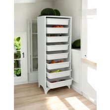 Ed Pet Dizayn 8 Sepetli Modern Oyuncak Dolabı Çok Amaçlı Dekoratif Dolap