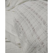 Kumaş Parça Ekru Renk Köpük Örme (En 130 cm x Boy 145 Cm)