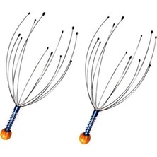Feyza Design Iki Adet Kafa Masaj Aleti, Baş ve Boyun Rahatlatıcı Teli, Saç Masajı