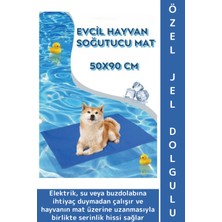Feyza Design Hafif Kaymaz Jel Dolgulu Kedi Köpek Soğutucu Yatak 50X90 cm