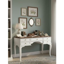 Gazzini Furniture Winchester Rustik Still Çekmeceli Ahşap Çalışma Masası 75X140