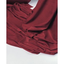 Kumaş Parça Kırmızı Renkte Süet Kumaşen: 120  cm