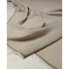 Kumaş Parça Bej Renk Bürümcüklü Dokuma (En 130 cm x Boy 330 Cm)