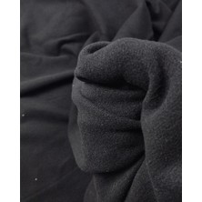 Kumaş Parça Siyah Renkte Kaşe Polar Arası Dokuma (En 130 cm x Boy 250 Cm)