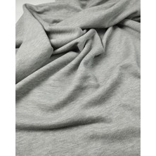 Kumaş Parça Gri Renkte Şardonlu 3 Iplik Kumaş (En 150 cm x Boy 270 Cm)