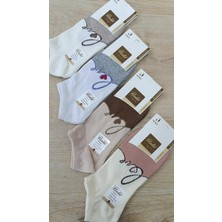 Ünlü Çorap Kadın Patik Çorap Dikişsiz Parfümlü 4 Çift