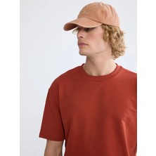 LC Waikiki Xsıde Kahverengi Bisiklet Yaka Kısa Kollu Erkek Sweatshirt