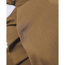 Kumaş Parça Koyu Kahve Gabardin Dokuma (En 140 cm x Boy 250 Cm)