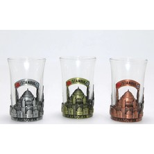 Eco Lounge Tekli Metal Cam Bardaklı Shot Bardak