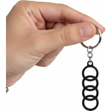 Pazarois Audi Logosu Figürlü Anahtarlık