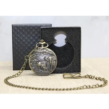 Özel Kutulu Antik Filli Köstekli Saat