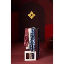 Jawel Kadın Teos Şal Paketi (Bordo-Sütlü Kahve-Lacivert)