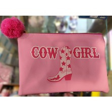 Ada Çanta Kırtasiye Pembe Kalem/makyaj Çantası AD62201