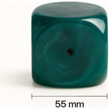 Bakalit Kırmızı Sedefli Renk Yemen Zar – 55 mm – Tesbih Yapım Malzemesi