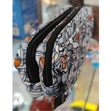 Ada Çanta Kırtasiye Bugs Bunny Figürlü Çift Bölmeli Kalem Kutusu AD66003