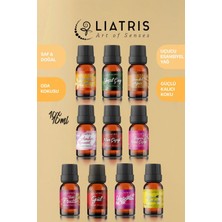 Liatris 10LU Set4 Esansiyel Uçucu Yağ,hava Nemlendirici,buhurdanlık,oda Parfümü 10ML %100 Saf & Doğal Koku