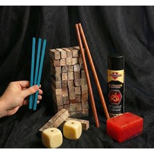 6'lı Mega Tesbih Yapım Seti - Çekoslavak Çubuk, Kuka, Zar Malzeme, Ateş Çıta ve Bakım Spreyi