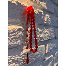 Erkek Hediyelik  33'lük Sistemli Sıkma Kehribar Tesbih