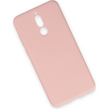 Huly  Huawei Mate 10 Lite Kılıf Nano Içi Kadife Silikon - Pudra Hub