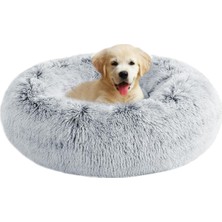 Feyza Design Yıkanabilir Pofuduk Kaydırmaz Kedi Köpek Yatağı, Rahat ve Konforlu Uyku