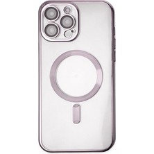 Huly  iPhone 13 Pro Kılıf Kross Magneticsafe Kapak - Mor Hub