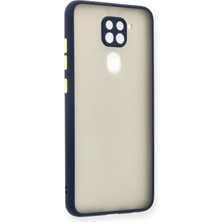 Huly  Xiaomi Redmi Note 9 Kılıf Montreal Silikon Kapak - Lacivert Hub