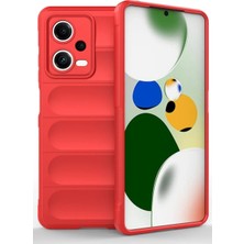 Huly  Xiaomi Poco X5 5g Kılıf Optimum Silikon - Kırmızı Hub