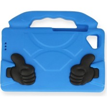 Huly  iPad 4 9.7 Kılıf Like Stantlı Tablet Silikon - Mavi Hub