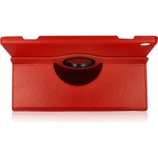 Huly  Lenovo M10 X505F Kılıf 360 Tablet Deri Kılıf - Kırmızı Hub