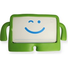 Huly  iPad 5 Air 9.7 Kılıf Karakter Tablet Silikon - Yeşil Hub