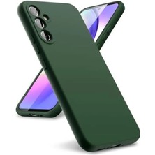Huly  Samsung Galaxy A24 4g Kılıf First Silikon - Koyu Yeşil Hub