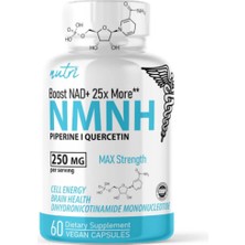 Nmnh With Piperine & Quercetin - Boost Nad+ With Dihydronicotinamide Mononucleotide (60 Capsules)