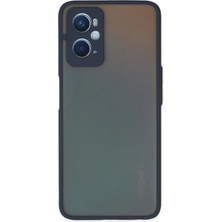Huly  Oppo A96 Kılıf Montreal Silikon Kapak - Lacivert Hub