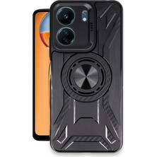 Huly  Xiaomi Redmi 13C Kılıf Lincoln Silikon - Siyah Hub