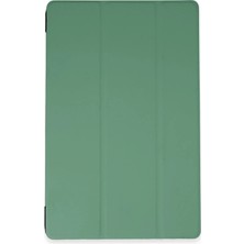 Huly  iPad Pro 13 (2024) Kılıf Tablet Smart Kılıf - Koyu Yeşil Hub