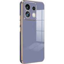 Huly  Xiaomi Poco M6 Pro 4g Kılıf Volet Silikon - Mavi Hub