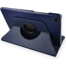 Huly  Samsung Galaxy T500 Tab A7 10.4 Kılıf 360 Tablet Deri Kılıf - Lacivert Hub