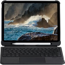 Huly  T5207D iPad Pro 11 (2022) Kılıf Inter Ledli Klavyeli Tablet Kılıfı - Siyah Hub