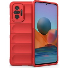 Huly  Xiaomi Redmi Note 10 Pro Kılıf Optimum Silikon - Kırmızı Hub