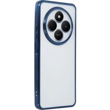 Huly  Xiaomi Redmi 14C Kılıf  Lensli Silikon - Lacivert Hub