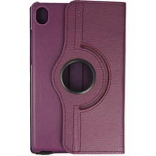 Huly  Huawei Matepad Se 11 Kılıf 360 Tablet Deri Kılıf - Mürdüm Hub