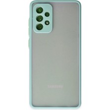 Huly  Samsung Galaxy A72 Kılıf Montreal Silikon Kapak - Turkuaz Hub