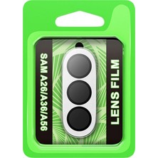 Huly  Samsung Galaxy A26 Raze Metal Kamera Lens - Gümüş Hub